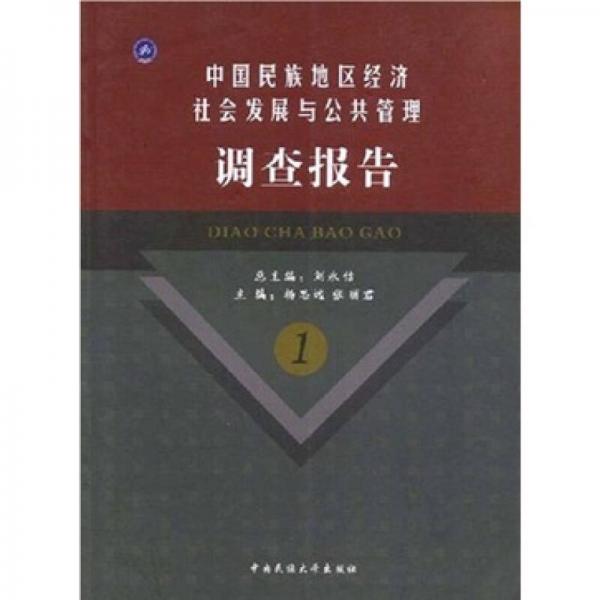 中国民族地区经济社会发展与公共管理：调查报告1