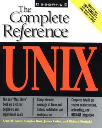 Unix：The Complete Reference