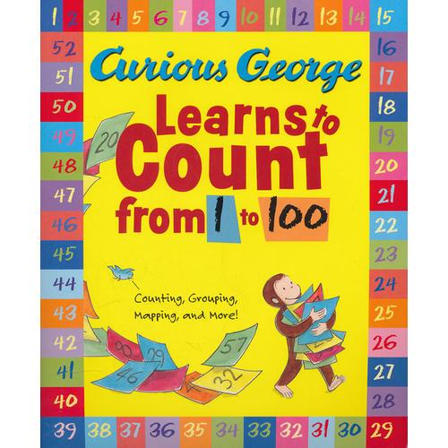 Curious George Learns to Count from 1 to 100 好奇猴乔治学数数 