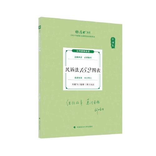 2024厚大法考 119考前必背 劉鵬 飛民訴法152圖表 2024年國家法律職業(yè)資格考試
