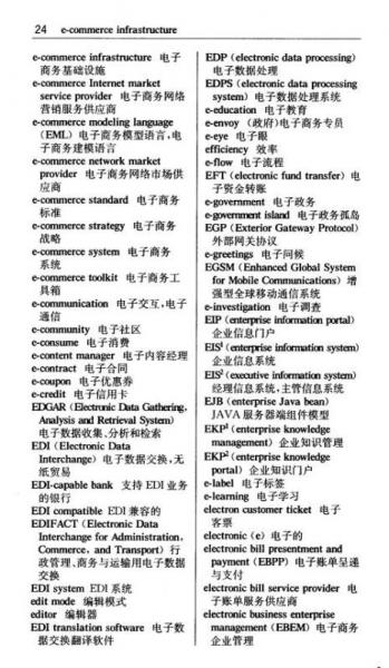 外教社英汉·汉英百科词汇手册系列：英汉·汉英电子商务词汇手册