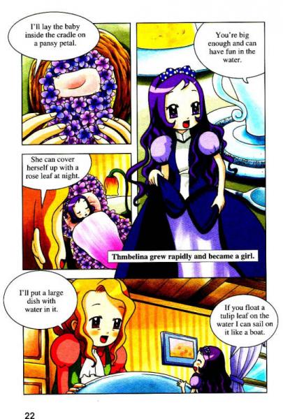 经典漫画英语：拇指姑娘