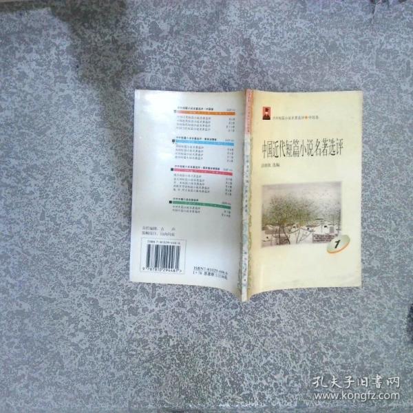 中國現(xiàn)代短篇小說名著選評
