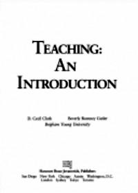 Teaching : An introduction