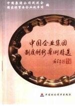 中國(guó)企業(yè)集團(tuán)制度創(chuàng)新案例精選