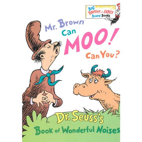 Mr. Brown Can Moo! Can You? (Big Bright & Early Board Book)布朗先生哞哞叫(卡板书)
