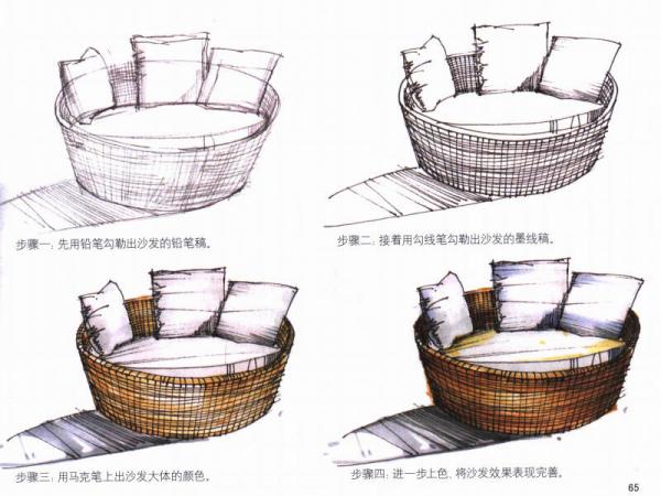 手绘软装设计与表现/普通高等院校“十二五”艺术与设计专业规划教材