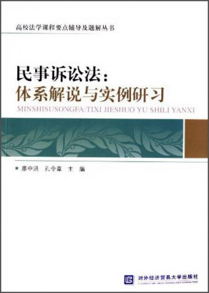 高校法學(xué)課程要點(diǎn)輔導(dǎo)及題解叢書·民事訴訟法：體系解說(shuō)與實(shí)例研習(xí)
