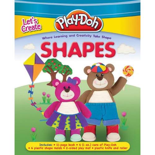 Play-Doh: Let's Creat Shapes(含6盒陪乐多彩泥、10个形状模具，2个挤压模具)
