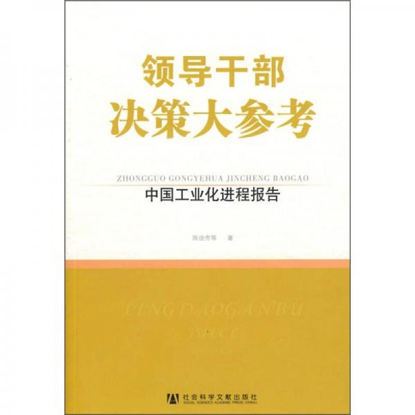 领导干部决策大参考：中国工业化进程报告