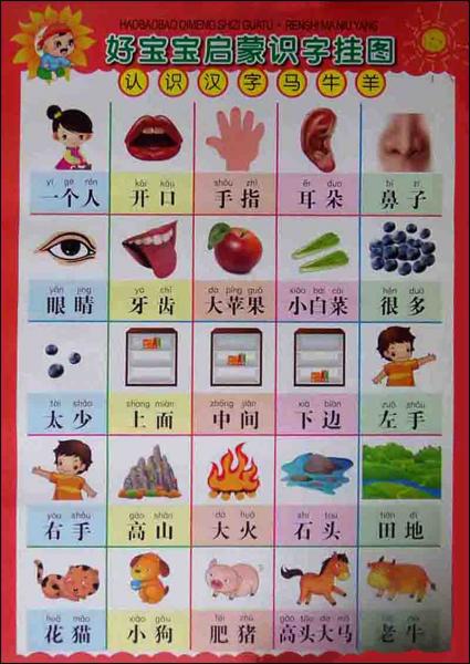 好寶寶啟蒙識字掛圖·認識漢字馬牛羊