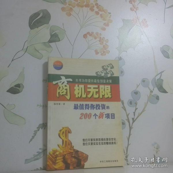 商機(jī)無限:最值得你投資的200個(gè)新項(xiàng)目