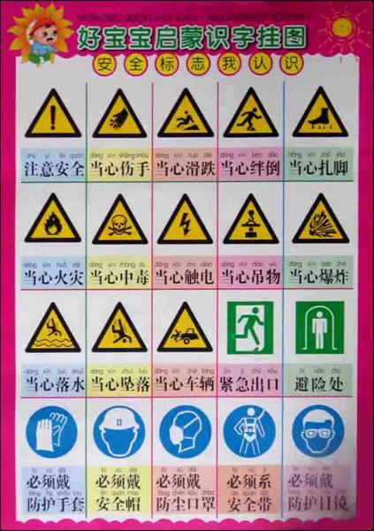 好寶寶啟蒙識字掛圖·安全標志我認識