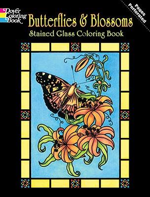 Butterflies&BlossomsStainedGlassColoringBook
