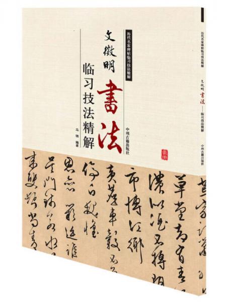 历代名家碑帖临习技法精解：文征明书法临习技法精解