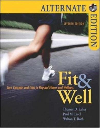 Fit & Well Alternate with Online Learning Center Bind-in Card and Daily Fitness and Nutrition Journal