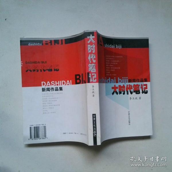 大時(shí)代筆記:新聞作品集