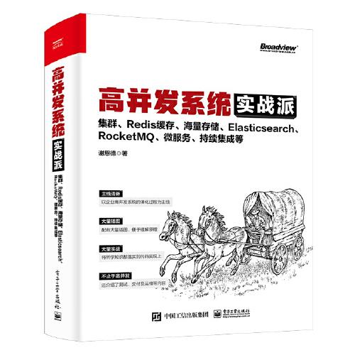 高并發(fā)系統(tǒng)實戰(zhàn)派：集群、Redis緩存、海量存儲、Elasticsearch、RocketMQ、微服務(wù)、持續(xù)集成等