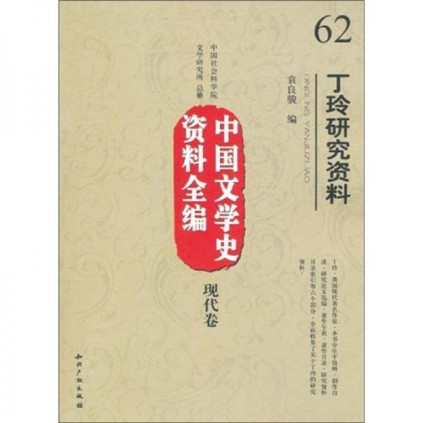 中国文学史资料全编现代卷：丁玲研究资料