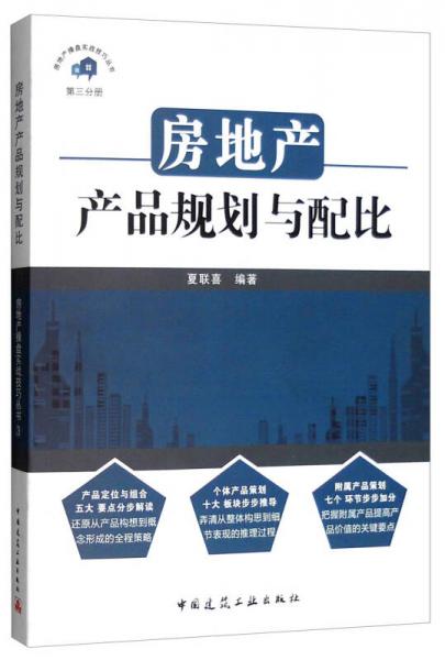 房地产操盘实战技巧丛书：房地产产品规划与配比