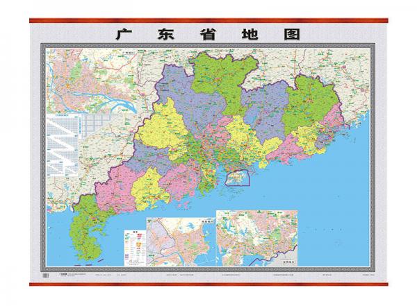 广东省地图 （双全开 16m*12m 精品挂图）