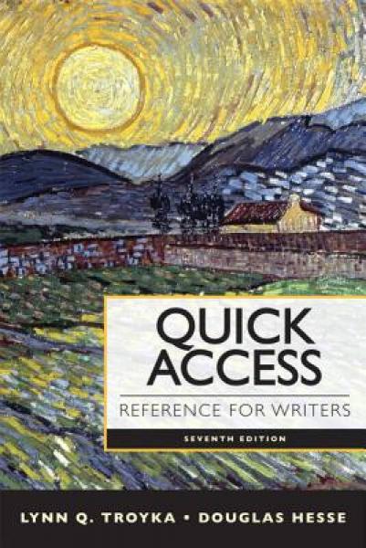 Quick Access: Reference for Writers with New Mycomplab Etext Student Access Code Card