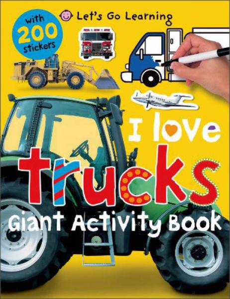 Let's Go Learning: I Love Trucks Giant Activity Book 英文原版