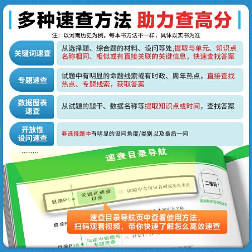 2024万唯中考速查一本全陕西道德与法治