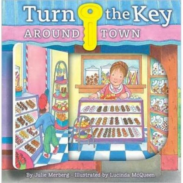 Turn the Key: Around Town: Look and See! [Board Book]