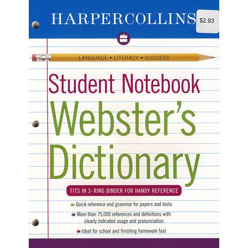 韦氏学生字典 Student Notebook Webster’S