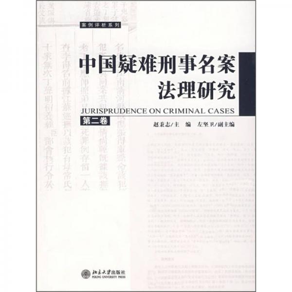 中国疑难刑事名案法理研究（第2卷）