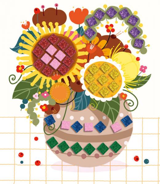 幼儿创意手工乐园：马赛克贴画2