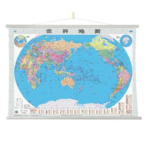 16年世界地图覆膜挂图