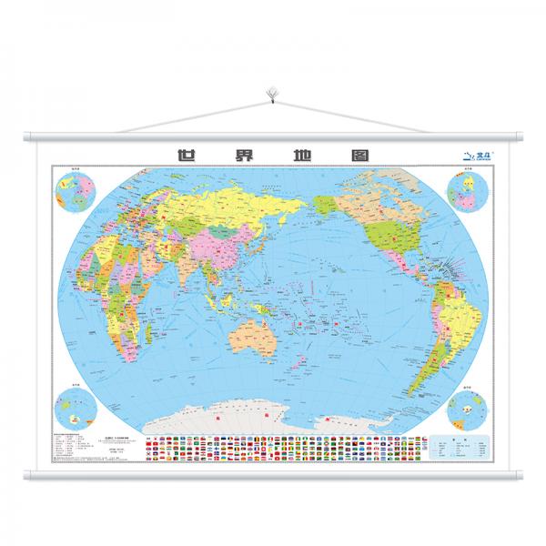 2019年最新版世界地圖掛圖（1070mm*760mm專用掛圖）送掛件無拼接超大
