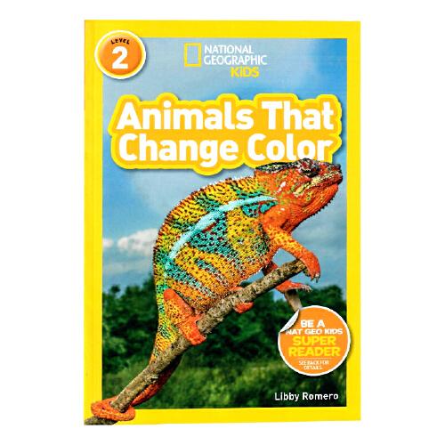 英文原版National Geographic Kids Readers:Animals That Change Color會變色的動物 國家地理分級閱讀Level 2
