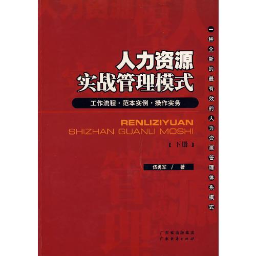 人力資源實(shí)戰(zhàn)管理模式（下冊(cè)）