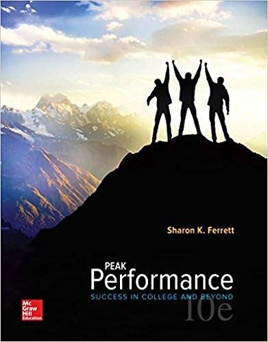 Peak Performance: Success in College and Beyond：10th Edition