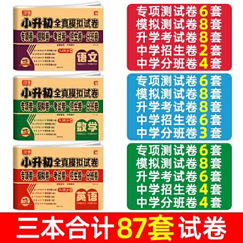 小升初真題卷2025語文數(shù)學英語【全3冊】人教版暑假銜接小學畢業(yè)升學總復(fù)習資料必刷題六年級上冊下冊試卷測試卷全套考試模擬卷子專項訓練