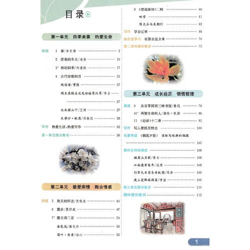 2023秋七彩課堂七年級語文上冊初一7年級教材同步測試教輔書課時全解解析同步