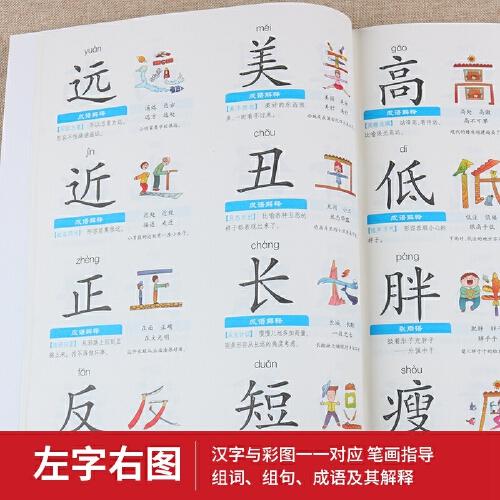 象形字识字大王1500字 有幼儿识字早教书籍