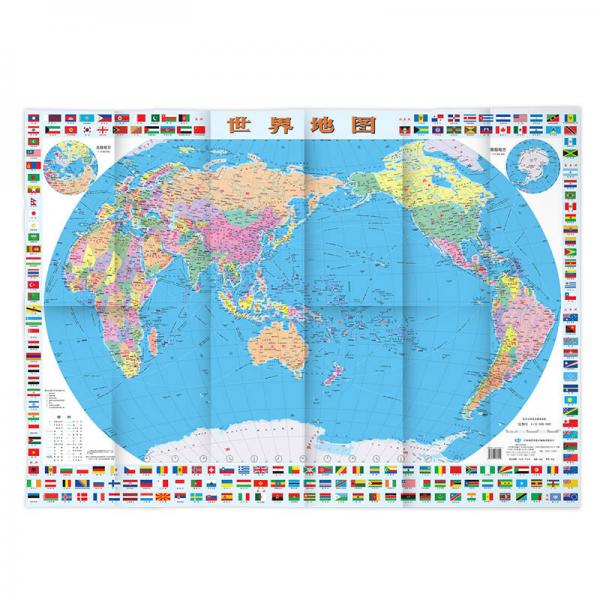 世界地图（装饰版 成图尺寸：1068*745mm）