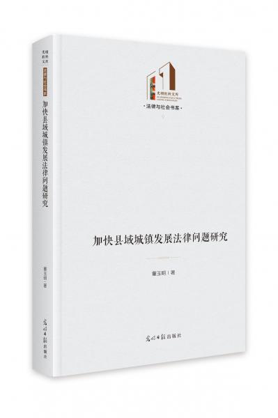 加快县域城镇发展法律问题研究 法学理论 董玉明 新华正版