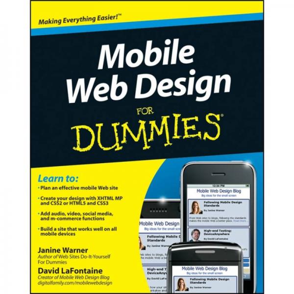 Mobile Web Design For Dummies  傻瓜書-移動網(wǎng)頁設(shè)計