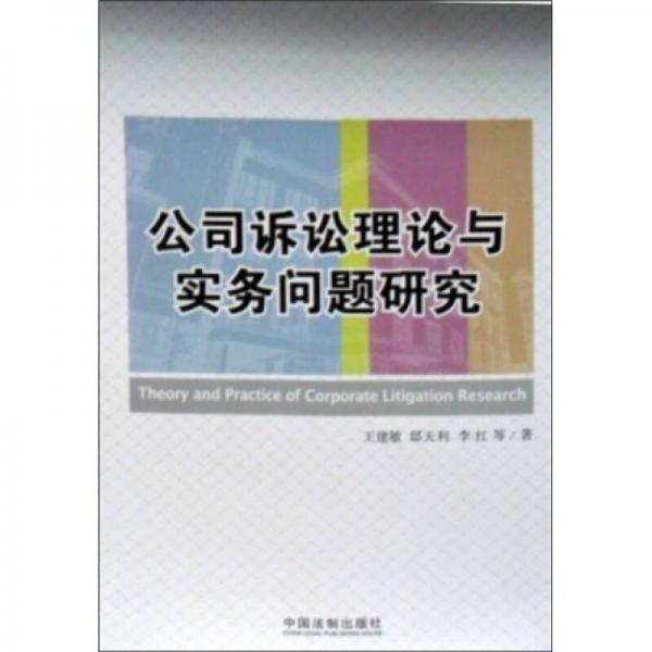 公司诉讼理论与实务问题研究