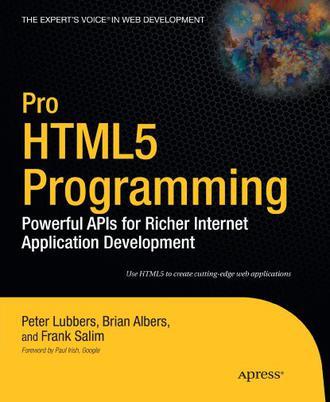 Pro HTML5 Programming：Pro HTML5 Programming