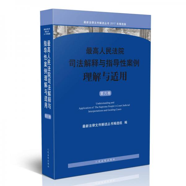 最高人民法院司法解释与指导性案例理解与适用（第六卷）