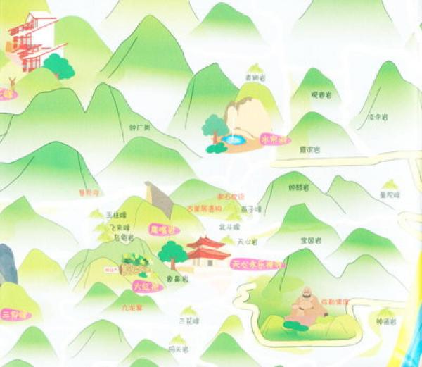 手绘地图系列之山海情武夷厦门逍遥游