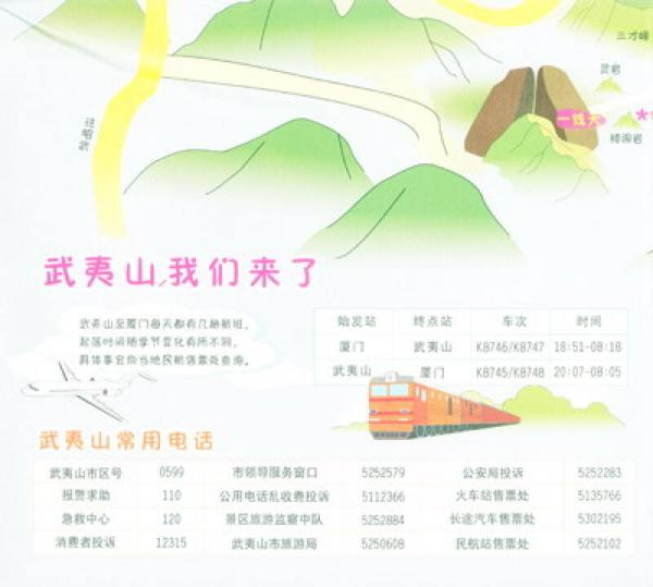 手绘地图系列之山海情武夷厦门逍遥游