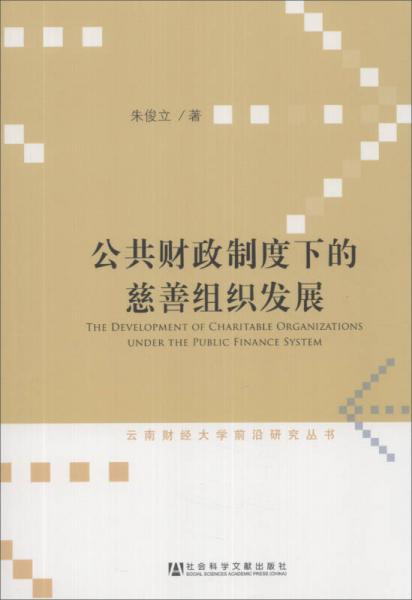 云南财经大学前沿研究丛书：公共财政制度下的慈善组织发展