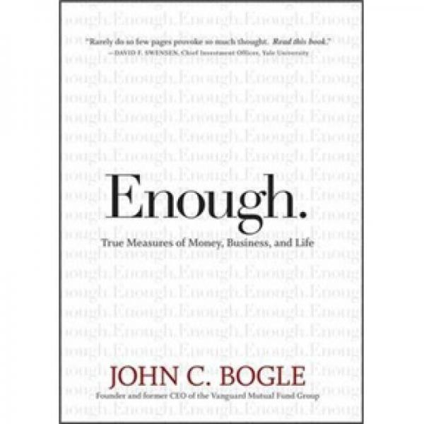 Enough：True Measures of Money, Business, and Life